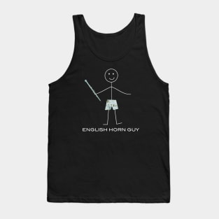 Funny Mens English Horn Tank Top